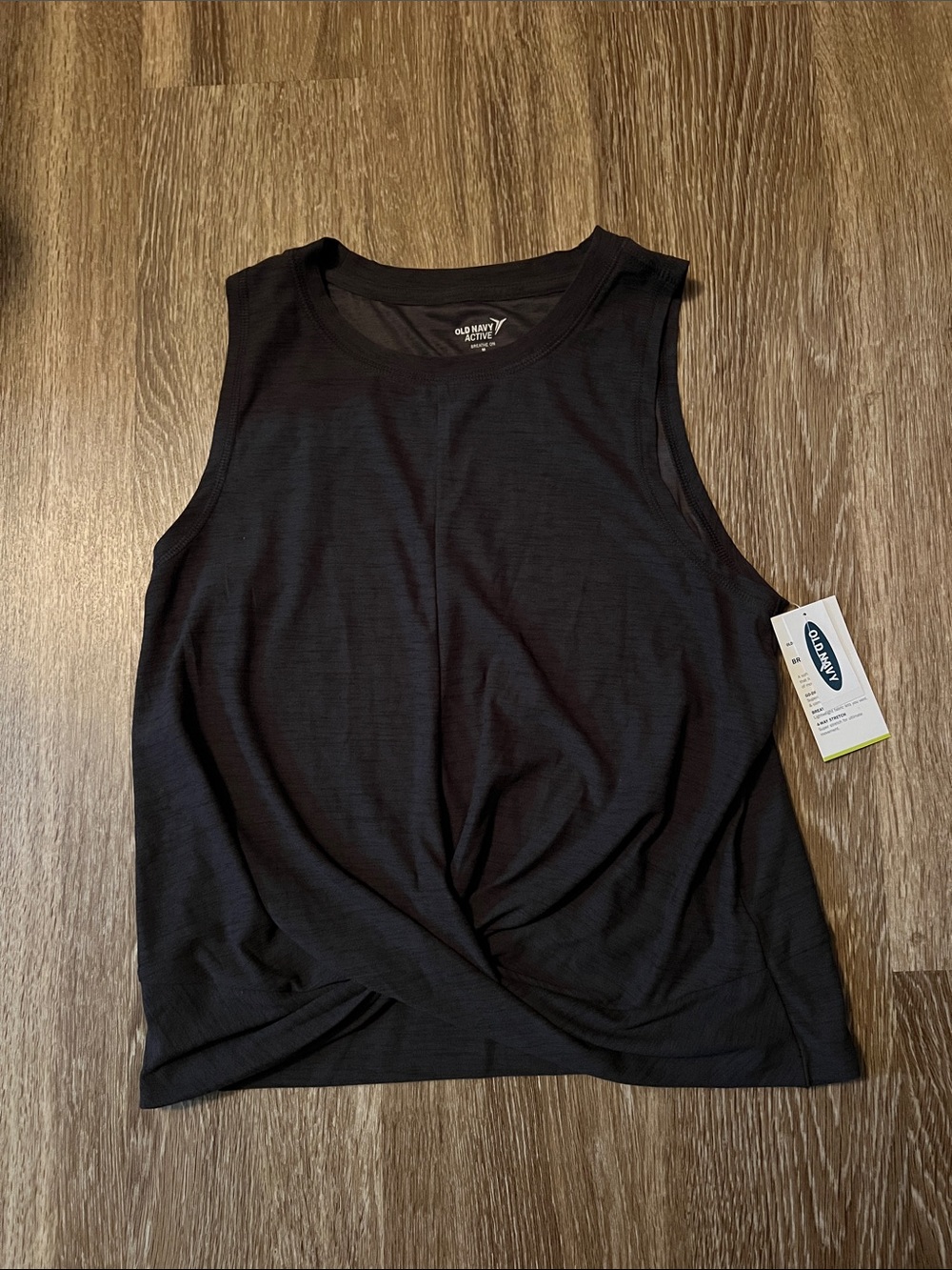 Old Navy Black Twist Hem Tank Top for Women